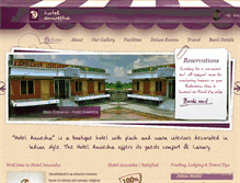 Tablet Screenshot of hotelanwesha.com